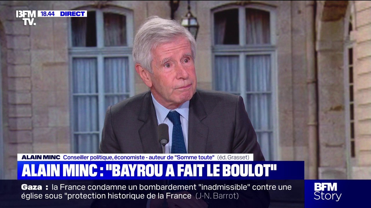 La taxe Zucman serait "une folie absolue", selon Alain Minc, conseiller politique, économiste
