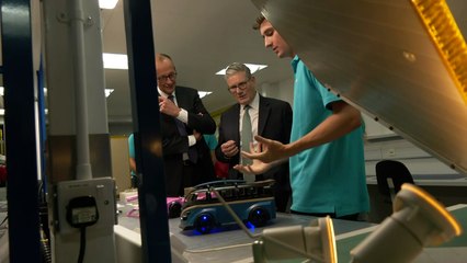 Starmer and Merz tour defence factory