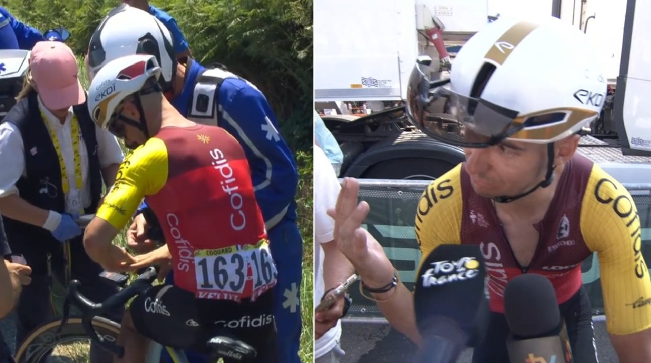 Tour de France 2025 - Bryan Coquard : "Je pense que le doigt est cassé... je suis plus proche de l'opération que du départ vendredi"