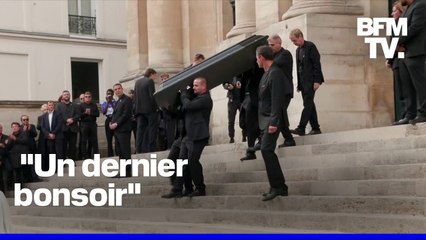 Obsèques de Thierry Ardisson: La sortie du cercueil de l'église Saint-Roch, à Paris