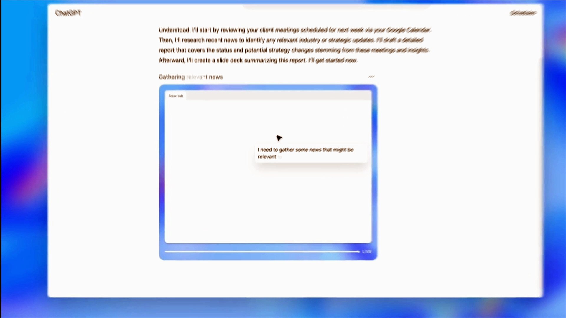 ChatGPT Agent en acción