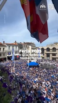 Cinq jours de fête, de blanc et de bleu, de musique et de tradition 🐂🎺Bienvenue à la Feria de Mont-de-Marsan !©️ Crédit : @jeremy_abdilla (tiktok)