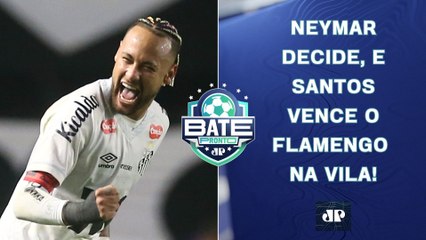Neymar BRILHA contra o Flamengo, e Santos VENCE; Palmeiras TROPEÇA; São Paulo AMEAÇADO | BATE-PRONTO
