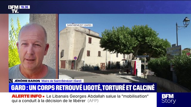 Corps d'un homme torturé retrouvé près de Nîmes: Le jeune homme n'est pas connu de notre village, ce n'est pas quelqu'un de chez nous , indique le maire de Saint-Bénézet