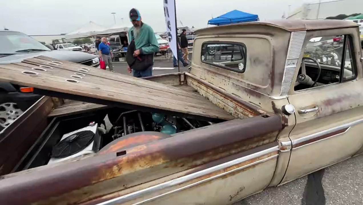 A Radical Wrong-Way ’64 Chevy C10 Truck | Long Beach Hi Performance Swap Meet