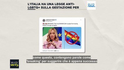 Fact-checking: l'Italia ha appena approvato una legge che vieta la maternità surrogata Lgbtq+?