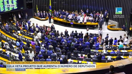 Lula veta projeto que aumenta o número de deputados federais