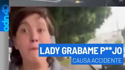 Aparece "Lady Grábame, p***jo" en Puebla tras choque: Arremete contra testigo en vez de responder