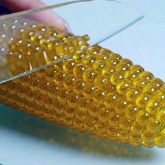 Glass Corn Cutting - ASMR 🌽