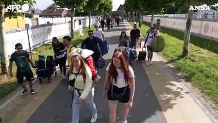 Belgio, il palco del festival di Tomorrowland all'indomani dell'incendio