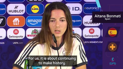 Bonmati aiming to create history with Spain at Euro 2025