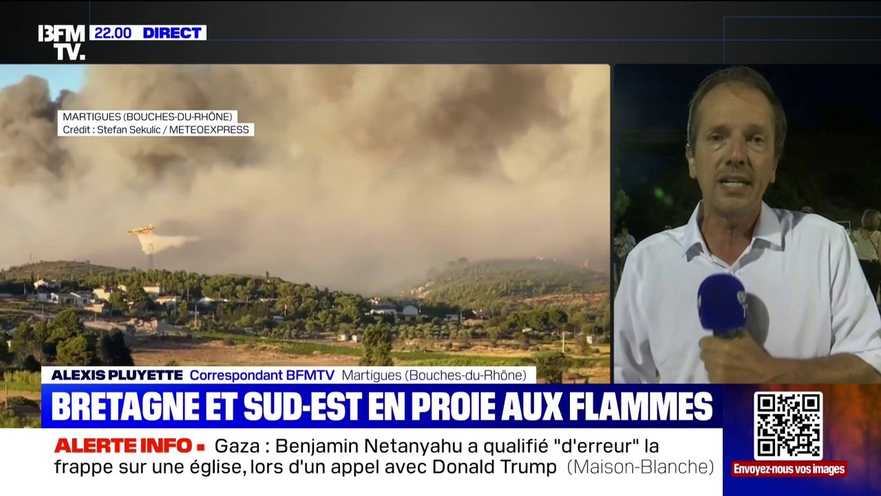 Bouches-du-Rhône: à Martigues, le feu à déjà parcouru près de 130 hectares