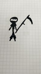Ninja  nero disegno armatura con armatura