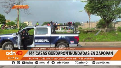 Más de 100 casas quedaron inundadas en Zapopan tras fuertes lluvias