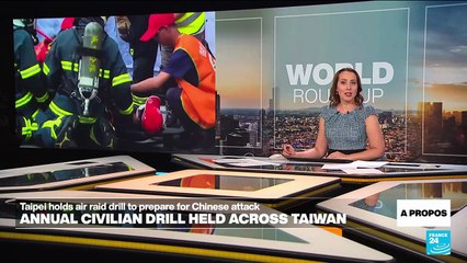 Taipei holds air raid drill to prepare for Chinese attack