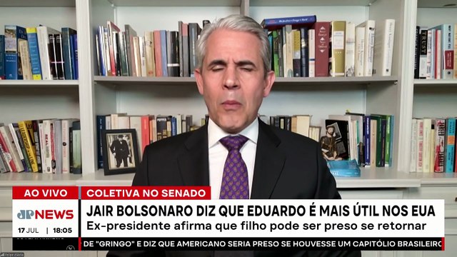 Jair Bolsonaro critica decisão da PGR e defende estadia de Eduardo nos Estados Unidos