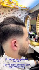 ✅💈Medium fade con la cero y linea al lado y peinado en 🚀tendencia corte de cabello 2025