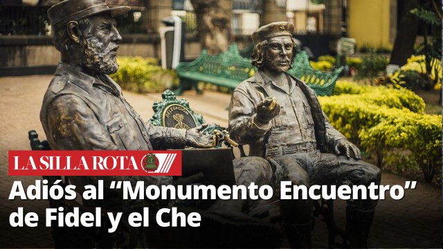 Retiran estatuas de Fidel Castro y el Che en la Tabacalera