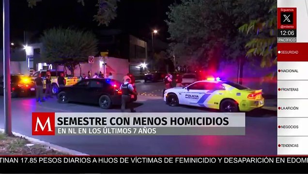 Nuevo León registra semestre con menos asesinatos en 7 años