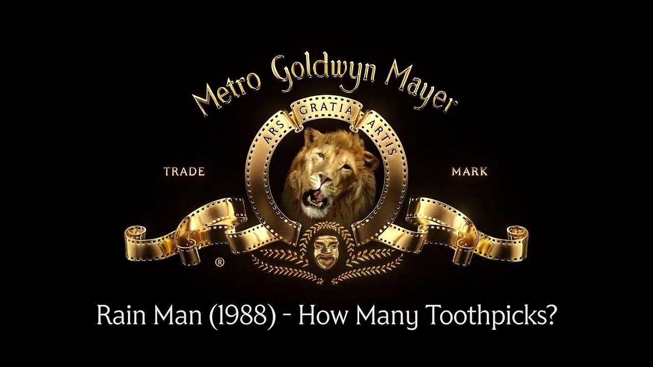 RAIN MAN (1988) | How Many Toothpicks?