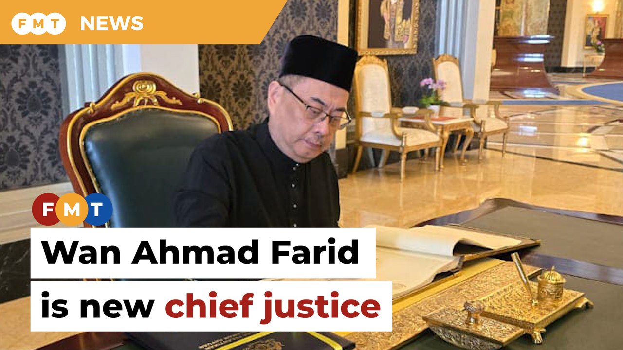Wan Ahmad Farid is Malaysia’s new chief justice - video Dailymotion