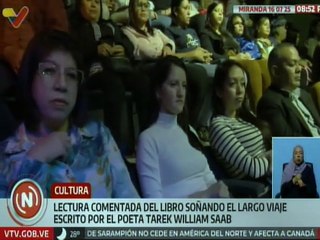Tarek Saab celebra 45 años como escritor con lectura comentada del libro “Soñando el Largo Viaje”