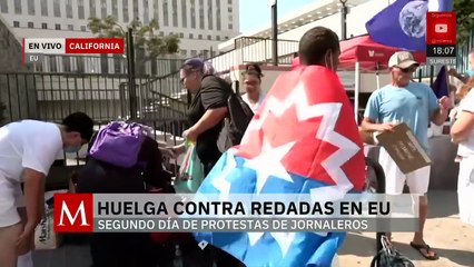 Así avanza la huelga contra las redadas migrantes en California