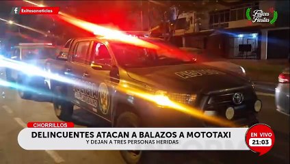 Terror en Chorrillos: Sicarios interceptan mototaxi en movimiento y balean a pasajeros