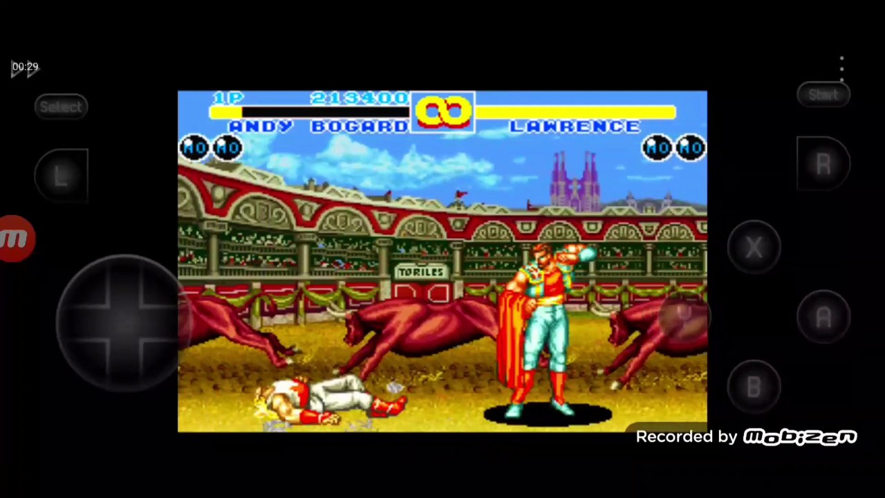 Fatal Fury 2 Andy Bogard vs Laurence Blood fala de vitória do Laurence Blood em português
