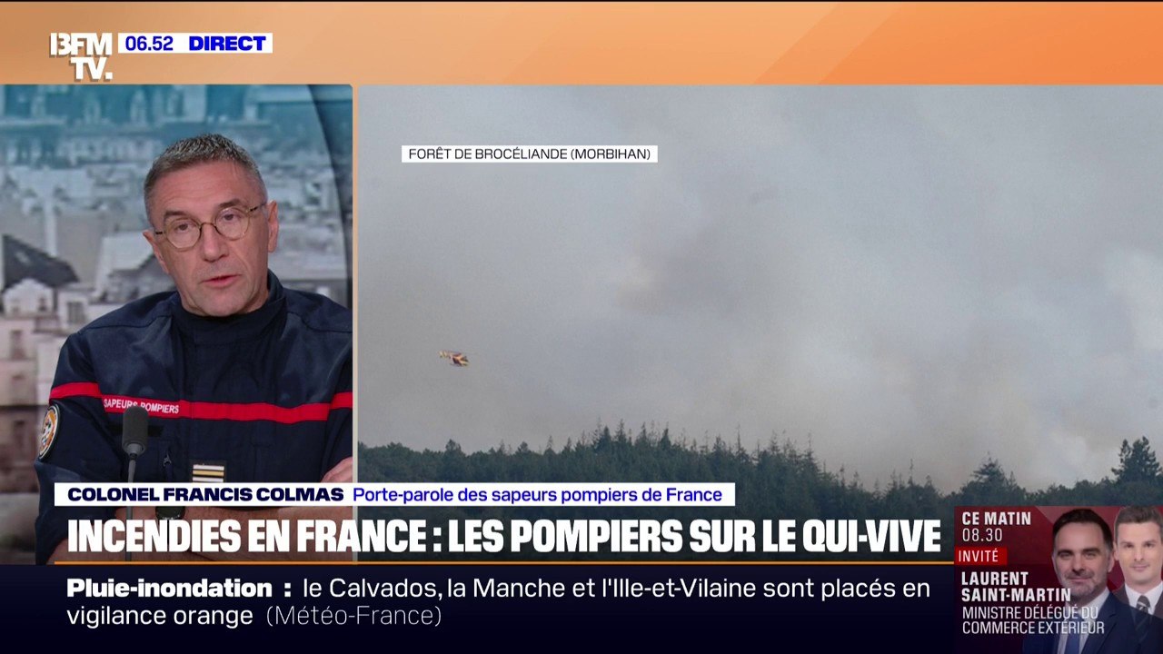 70 personnes évacuées, 154 hectares parcourus... Le point du porte-parole des sapeurs-pompiers de France sur l'incendie à Martigues