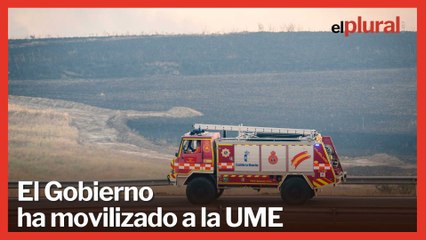 El incendio forestal de Méntrida cubre con una nube de humo Toledo y Madrid: el Gobierno moviliza a la UME