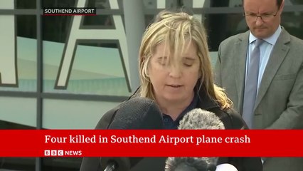 Four people killed in plane crash at London Southend Airport, police confirm | Bbc News