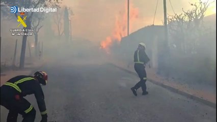 "¿Hay alguien ahí?" Guardias civiles desalojan Calypo Fado entre las llamas