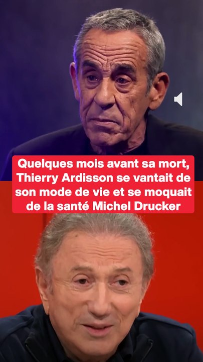 Quelques mois avant sa mort, Thierry Ardisson se vantait de son mode de vie et se moquait de la santé Michel Drucker