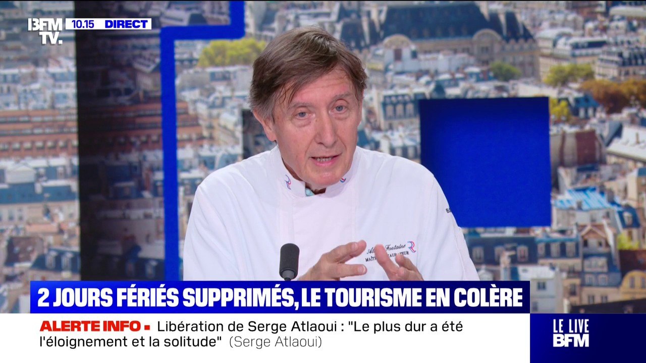 Jours fériés supprimés: "Ça aurait un impact dans les provinces, surtout sur le lundi de Pâques qui est le week-end du démarrage", affirme Alain Fontaine (association des Maîtres Restaurateurs)
