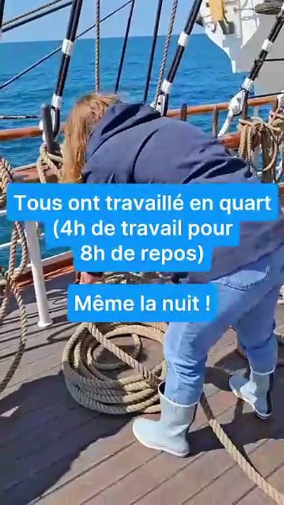 De jeunes Havrais à bord d'un voilier