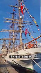 À bord d'un voilier de la Tall Ships Race