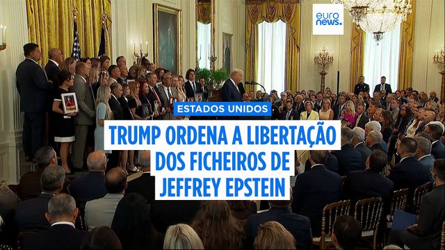 Donald Trump ordena a divulgação de ficheiros sobre Jeffrey Epstein enquanto se fala de uma carta sexualmente sugestiva de 2003