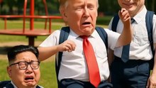 Trump & Kim Cry After Playground Spin 😵🎠!