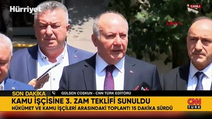 Kamu işçisinin 3. zam teklifi belli oldu