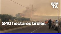 Incendie à Martigues: les pompiers des Bouches-du-Rhône face à un feu virulent