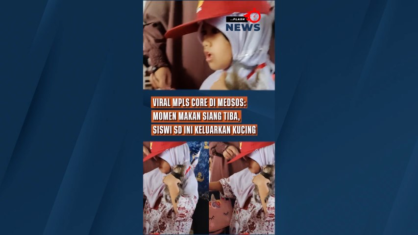 Viral MPLS Core di Medsos: Momen Makan Siang Tiba, Siswi SD Ini Malah Keluarkan Kucing dari Tasnya