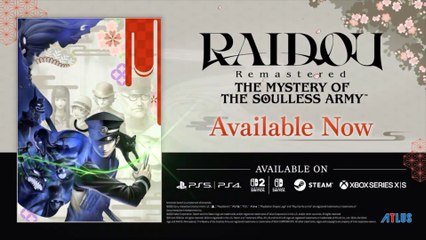 Raidou Remastered The Mystery of the Soulless Army Official Accolades Trailer