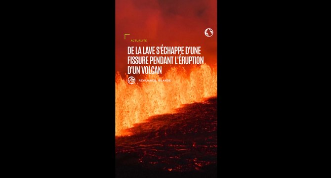 Islande: de la lave s'échappe d'une fissure pendant l'éruption d'un volcan à Reykjanes