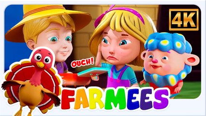Boo Boo Song by Farmees | Nursery Rhymes & Kids Songs for Children | Learn with Fun