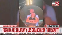 Tremendo: amantes fueron descubiertos en pleno recital de Coldplay