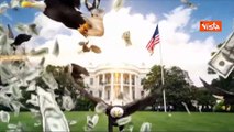 Piovono dollari e volano aquile, il video con l'Ai della Casa Bianca per celebrare la 