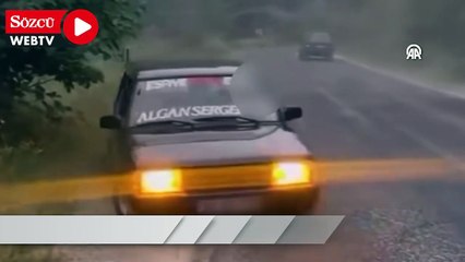 Giresun'da drift atan sürücüye 55 bin 659 lira ceza kesildi
