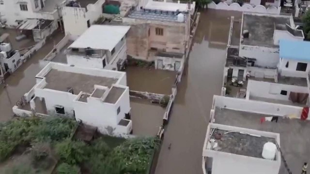 Ajmer Floods Drone View: Badi River Overflows After Heavy Rain