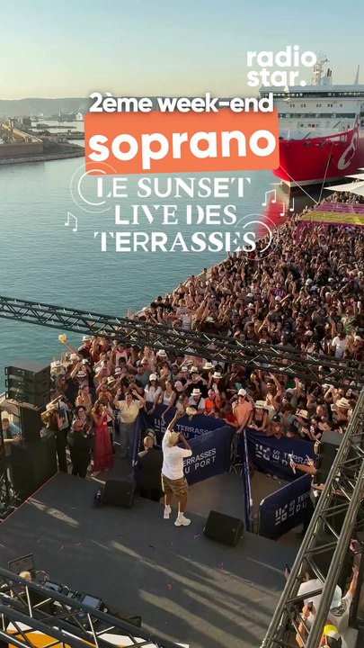 Soprano a fait un show incroyable avec le classique “A la bien” sur la scène des Sunset Live des Terrasses #soprano #sunsetlive #concert #live